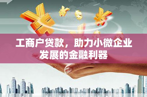 连云工商户贷款，助力小微企业发展的金融利器