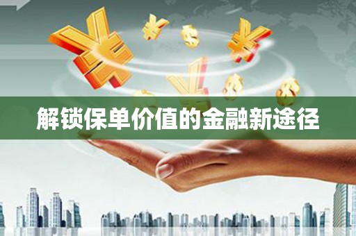 连云解锁保单价值的金融新途径
