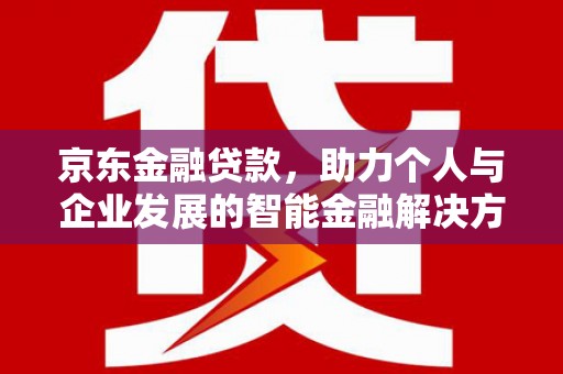 连云京东金融贷款，助力个人与企业发展的智能金融解决方案