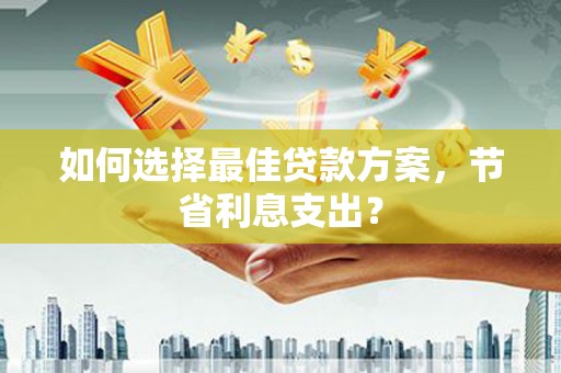 连云如何选择最佳贷款方案，节省利息支出？