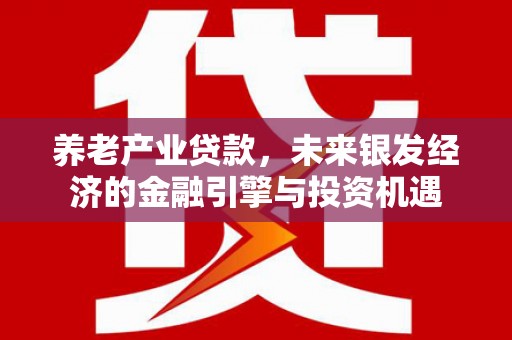连云养老产业贷款，未来银发经济的金融引擎与投资机遇