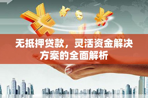 连云无抵押贷款，灵活资金解决方案的全面解析