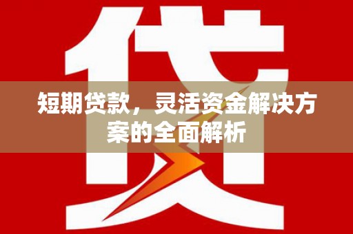 连云短期贷款，灵活资金解决方案的全面解析