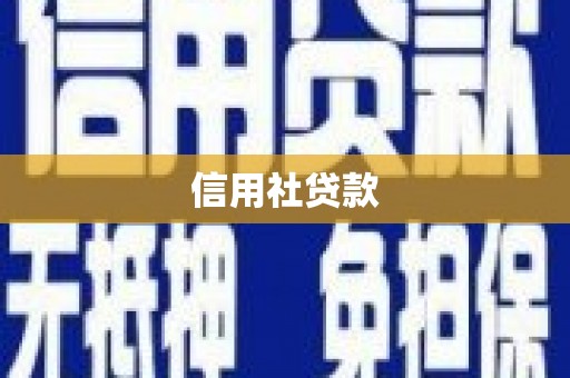 连云信用社贷款