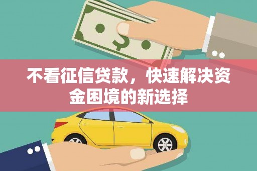 连云不看征信贷款，快速解决资金困境的新选择