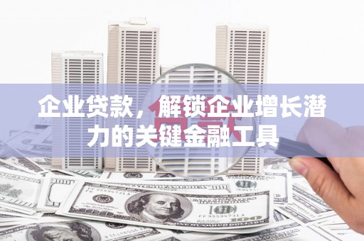 连云企业贷款，解锁企业增长潜力的关键金融工具