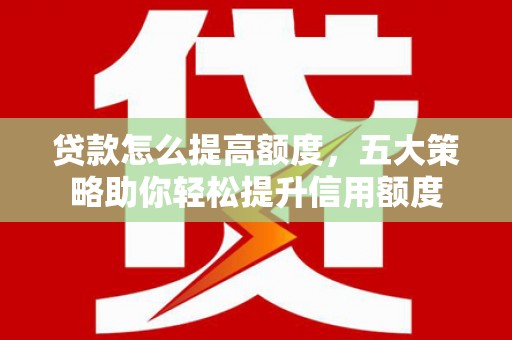 连云贷款怎么提高额度，五大策略助你轻松提升信用额度