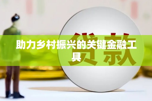 连云助力乡村振兴的关键金融工具