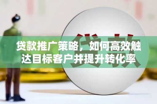 连云贷款推广策略，如何高效触达目标客户并提升转化率