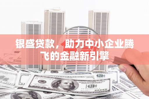 连云银盛贷款，助力中小企业腾飞的金融新引擎