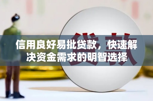 连云信用良好易批贷款，快速解决资金需求的明智选择