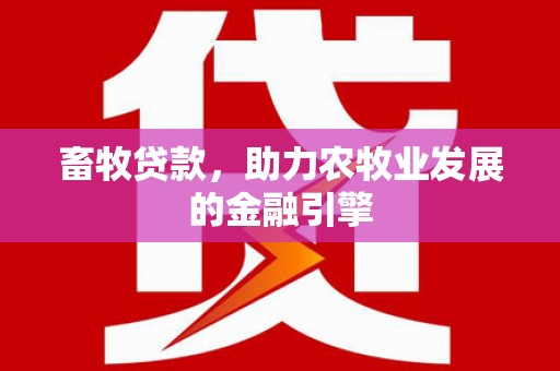 连云畜牧贷款，助力农牧业发展的金融引擎