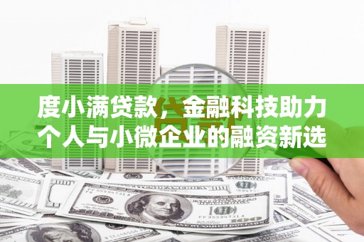 连云度小满贷款，金融科技助力个人与小微企业的融资新选择