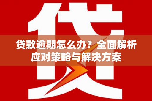 连云贷款逾期怎么办？全面解析应对策略与解决方案