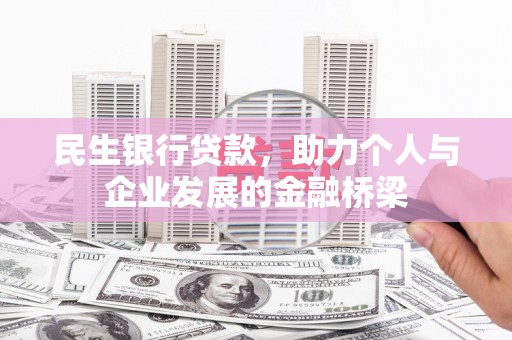 连云民生银行贷款，助力个人与企业发展的金融桥梁