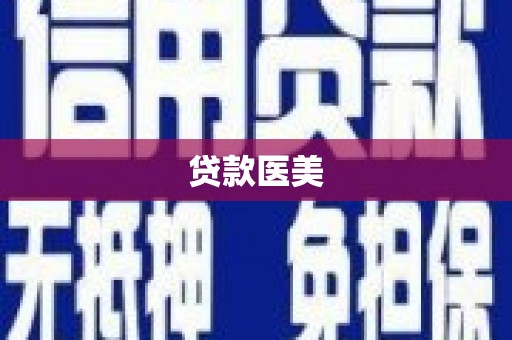 连云贷款医美