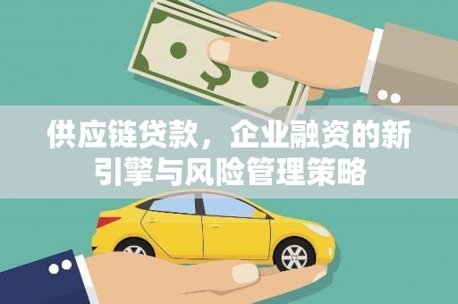 连云供应链贷款，企业融资的新引擎与风险管理策略