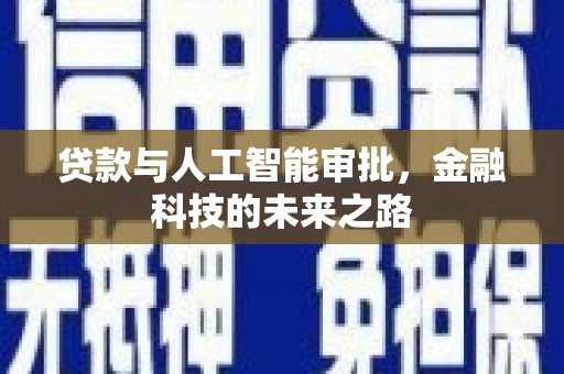 连云贷款与人工智能审批，金融科技的未来之路