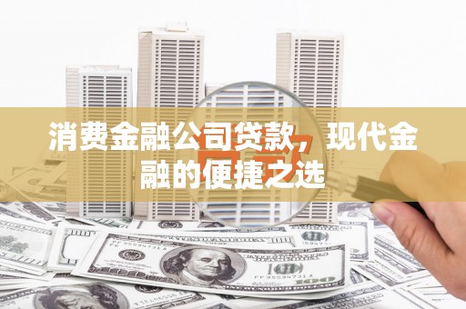 连云消费金融公司贷款，现代金融的便捷之选