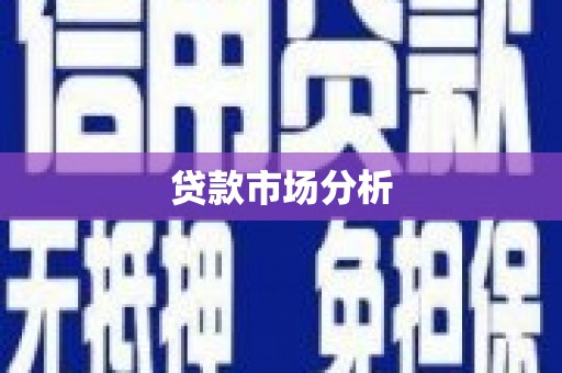 连云贷款市场分析