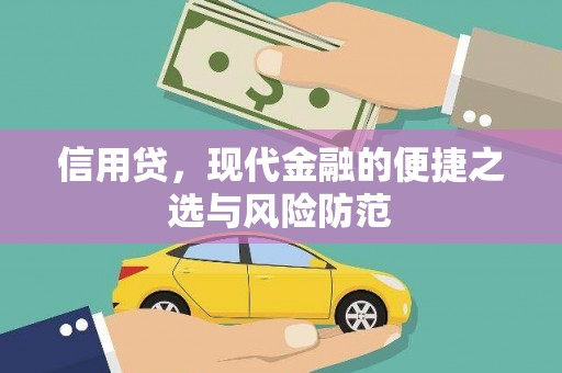 连云信用贷，现代金融的便捷之选与风险防范