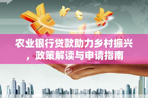 连云农业银行贷款助力乡村振兴，政策解读与申请指南