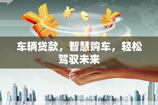 连云车辆贷款，智慧购车，轻松驾驭未来