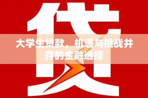 连云大学生贷款，机遇与挑战并存的金融选择
