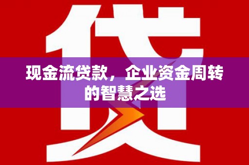 连云现金流贷款，企业资金周转的智慧之选