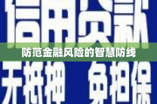 连云防范金融风险的智慧防线