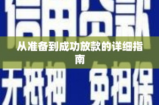 连云从准备到成功放款的详细指南
