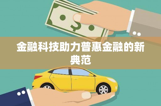 连云金融科技助力普惠金融的新典范