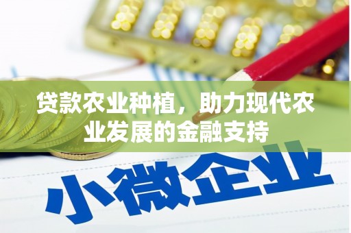 连云贷款农业种植，助力现代农业发展的金融支持